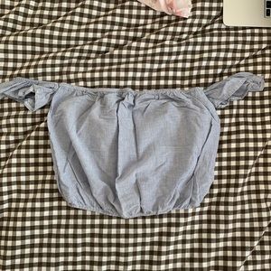 Brandy melville off shoulder crop top